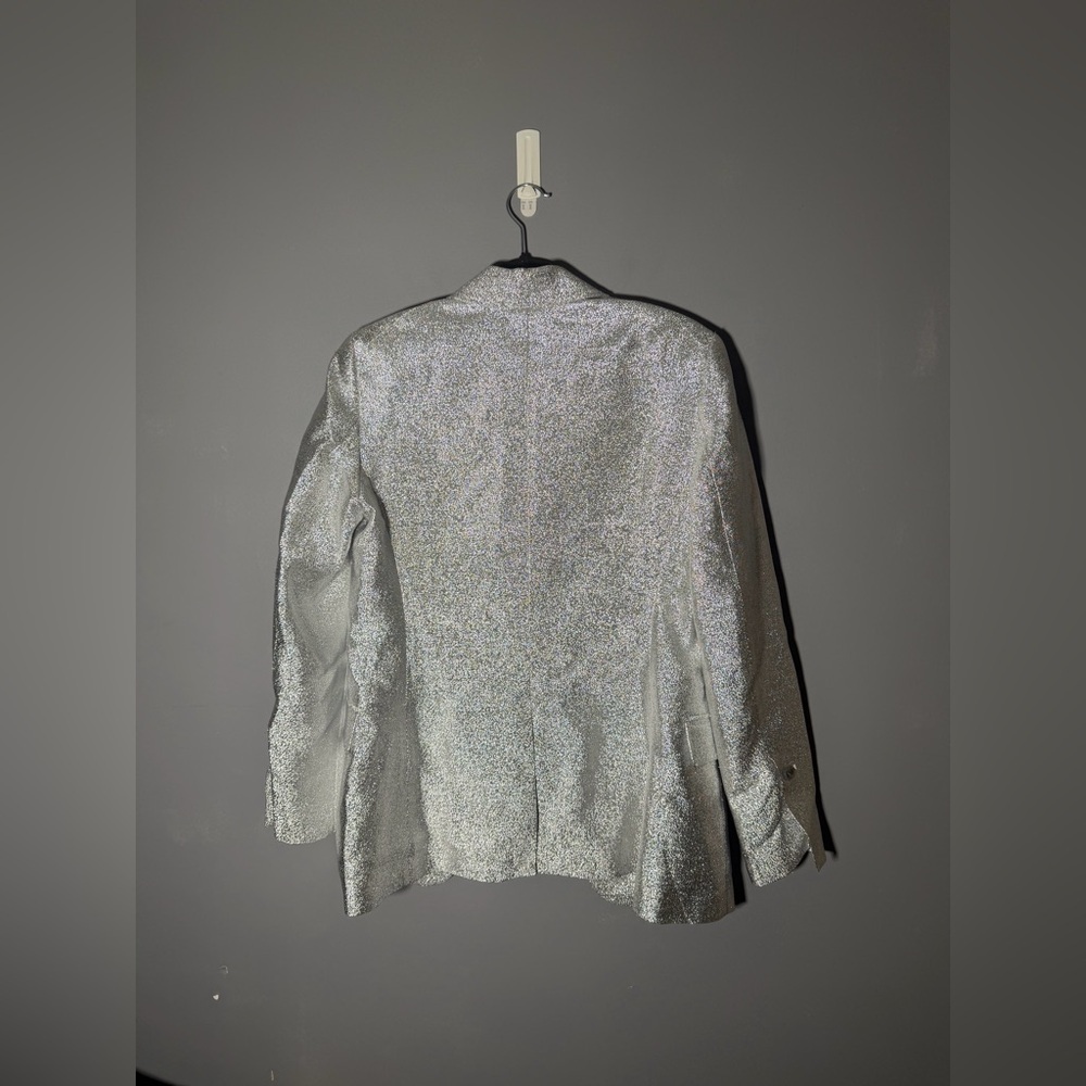 3.1 PHILLIP LIM Single-Breasted Metallic Blazer Size 6 - Picture 3 of 5